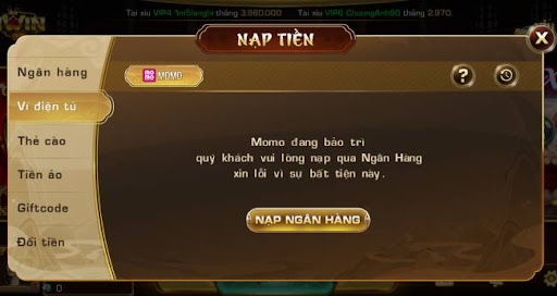 cách nạp tiền iwin